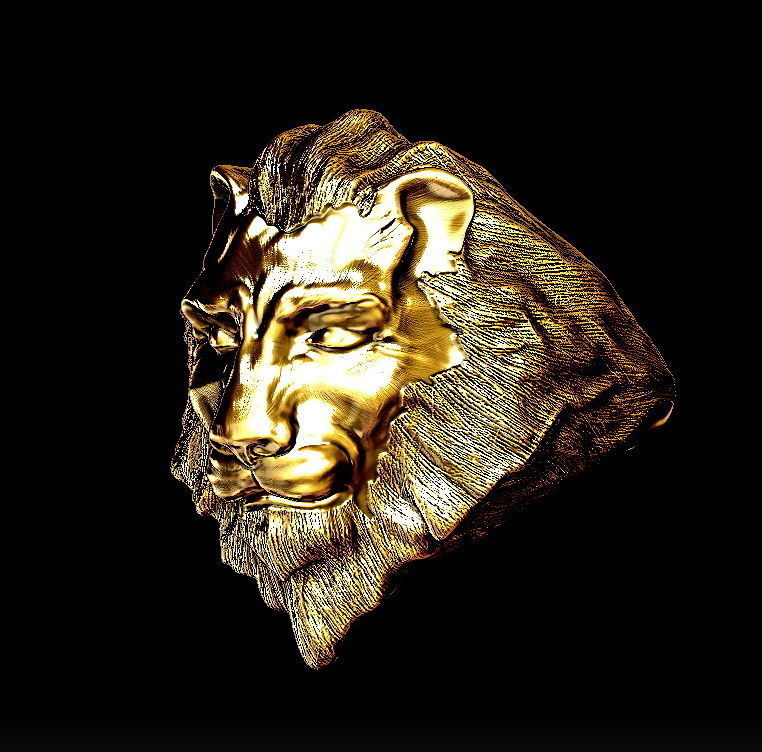 Lion Ring NARASIMHA 3D print model_2