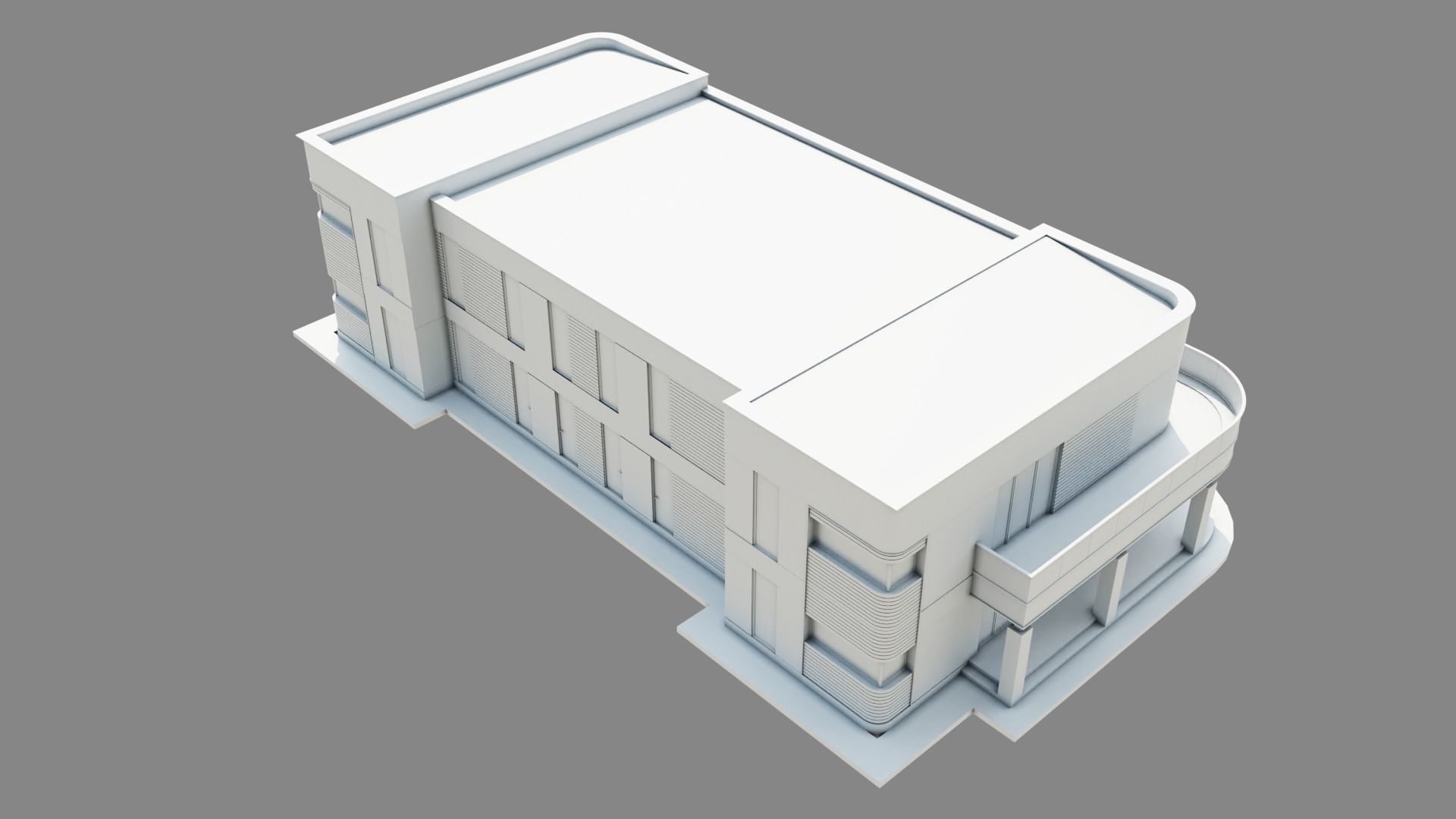 Modern House ID048 3D model_2