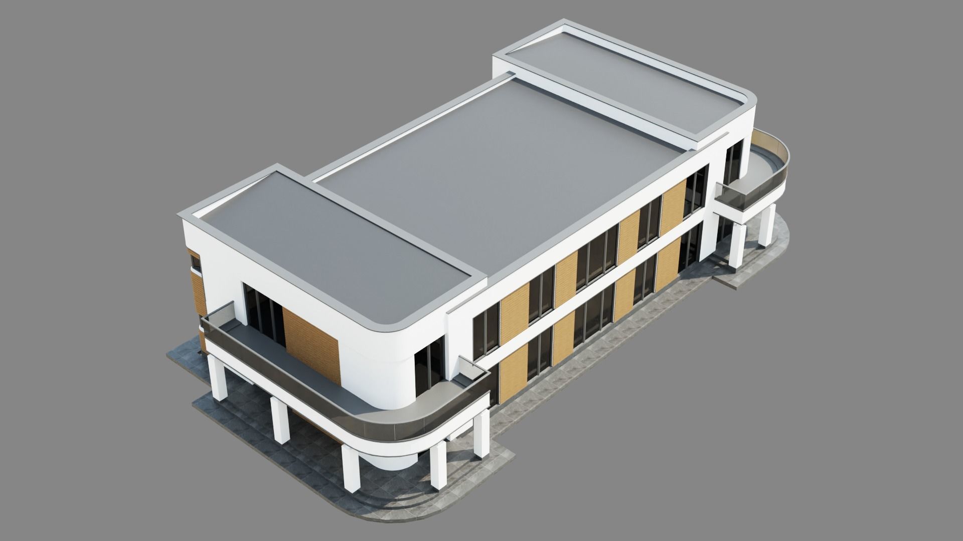 Modern House ID048 3D model_5