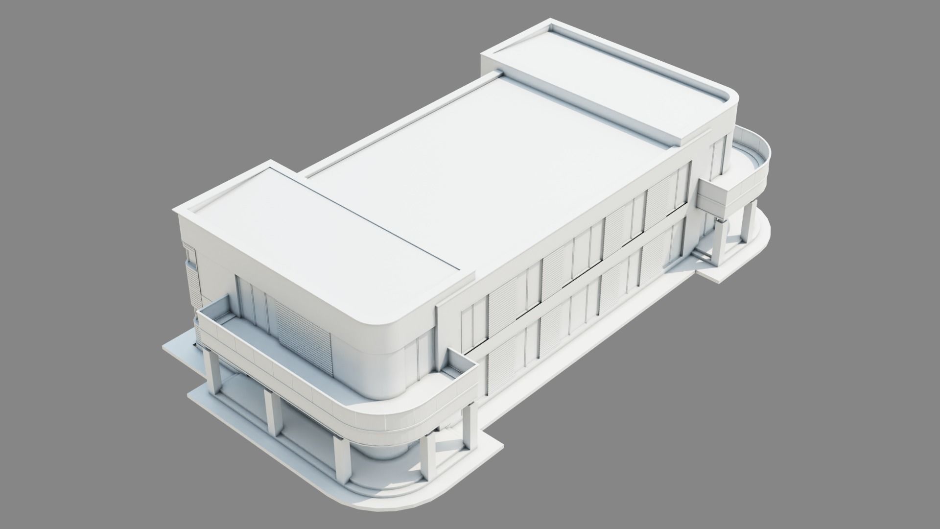 Modern House ID048 3D model_4