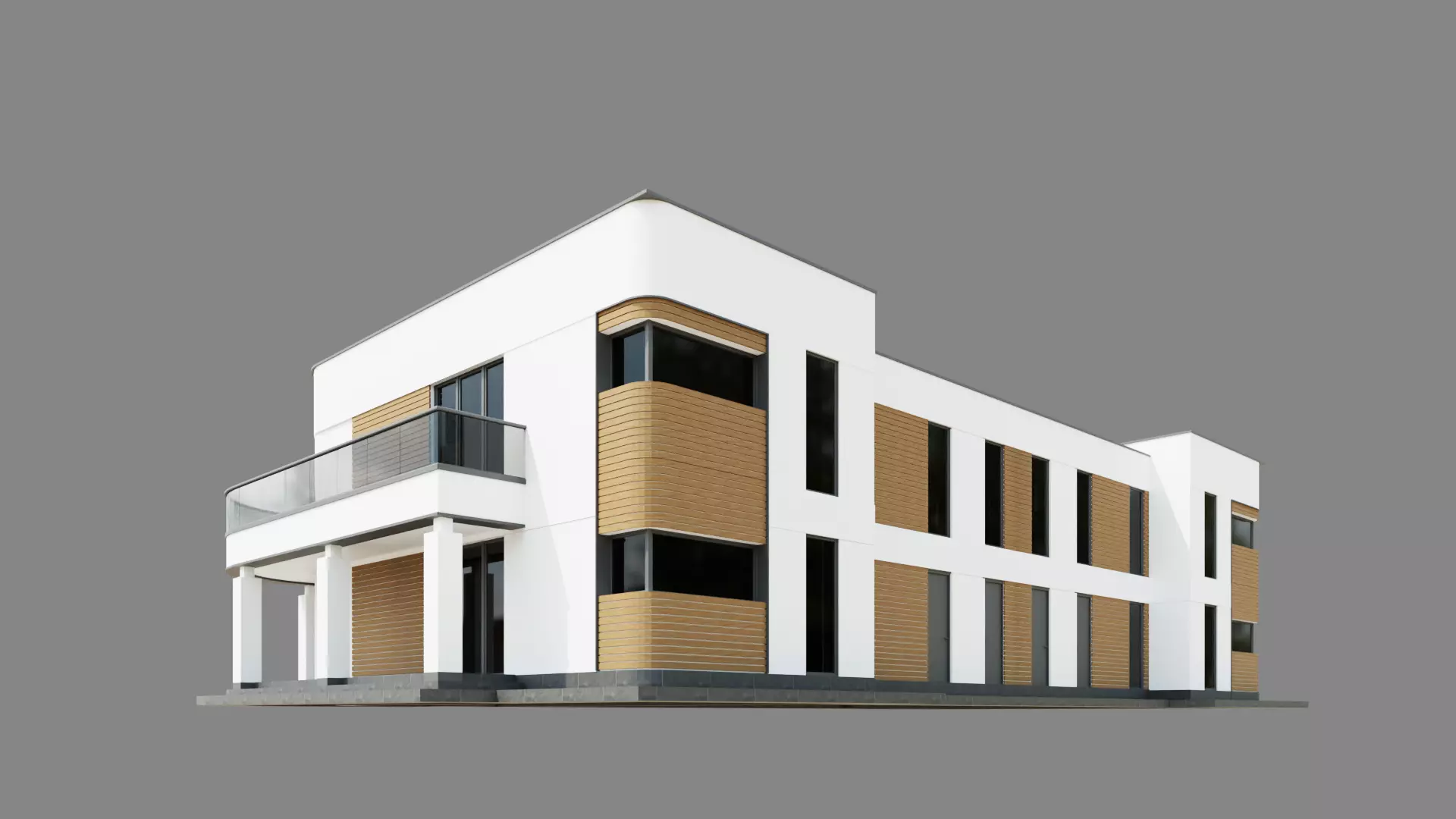 Modern House ID048 3D model_0