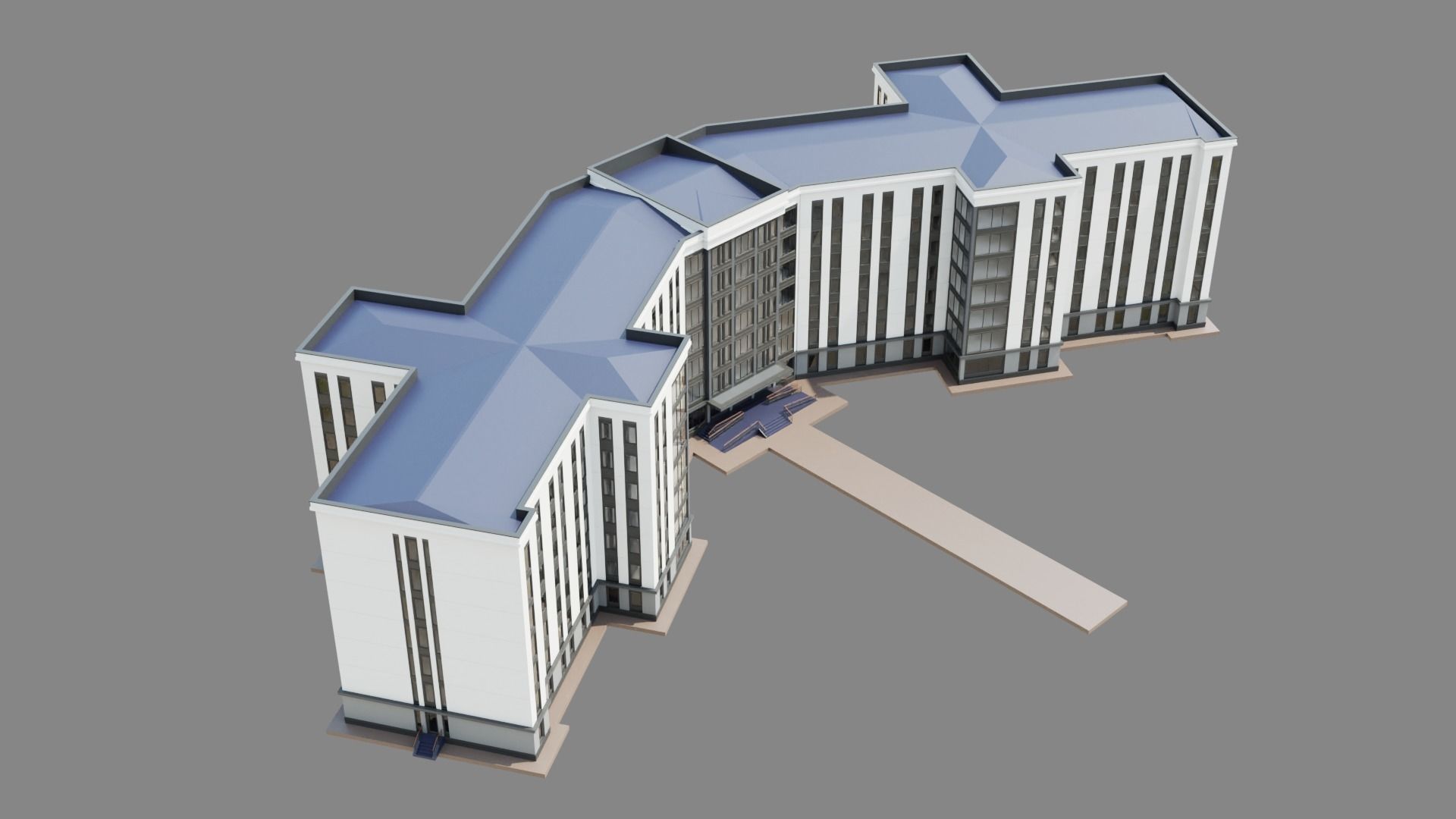 University Building ID049 3D model_2