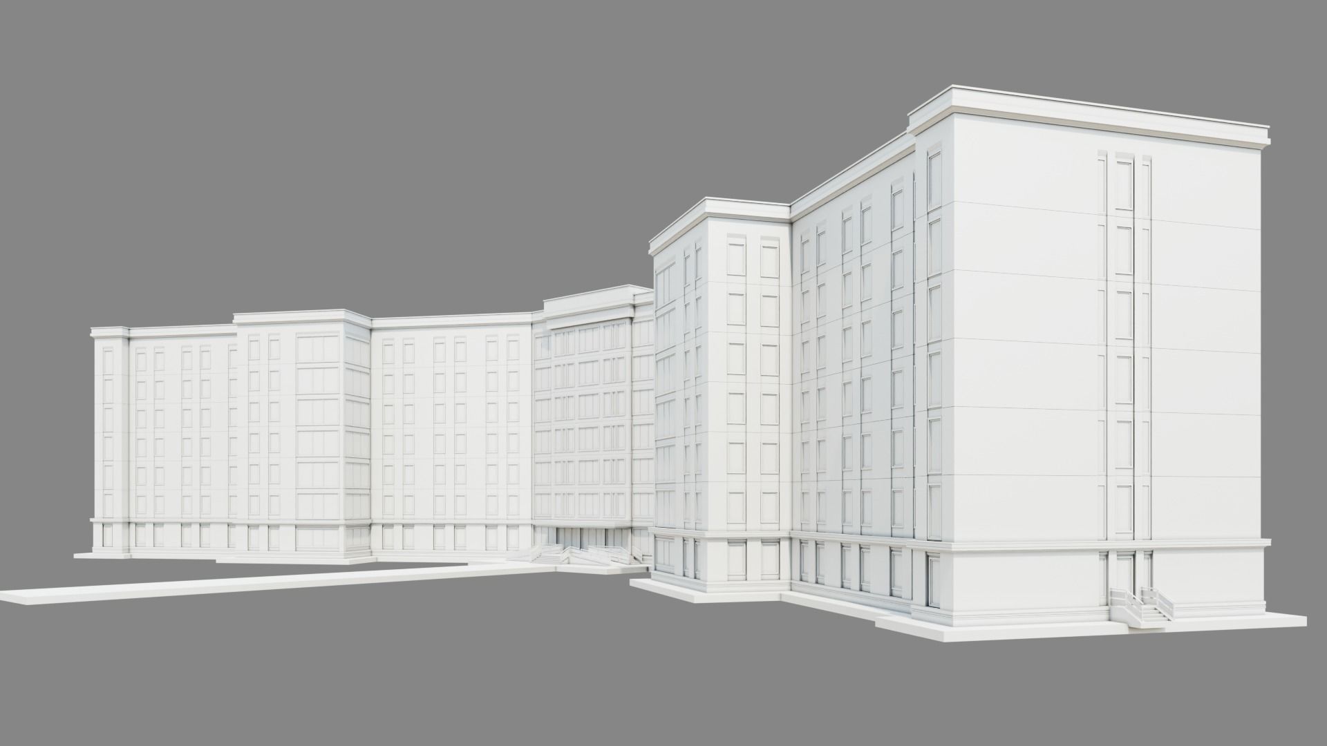 University Building ID049 3D model_7