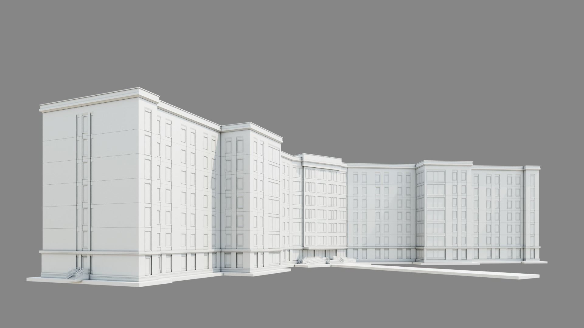 University Building ID049 3D model_1
