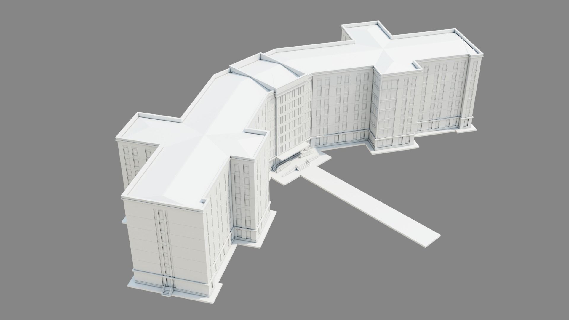 University Building ID049 3D model_3