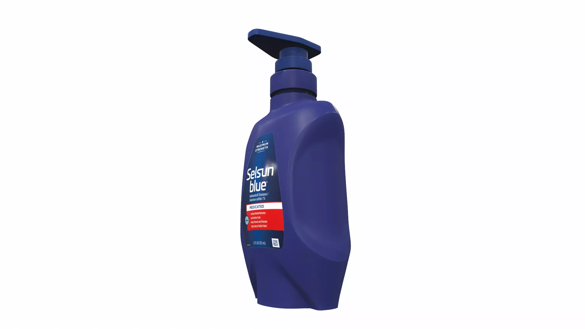Shampoo Selsun blue 3D model_0