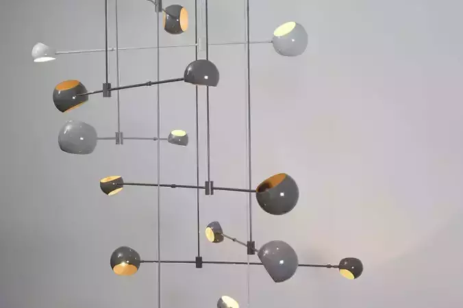 Chendelier italian globe cedar moss light 20