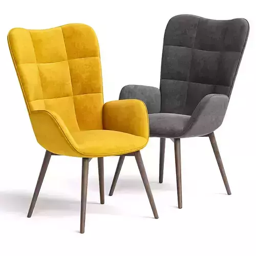 MEUBLE COSY Poltrona Design Moderna Soggiorno Sedia Salotto Low-poly 3D model