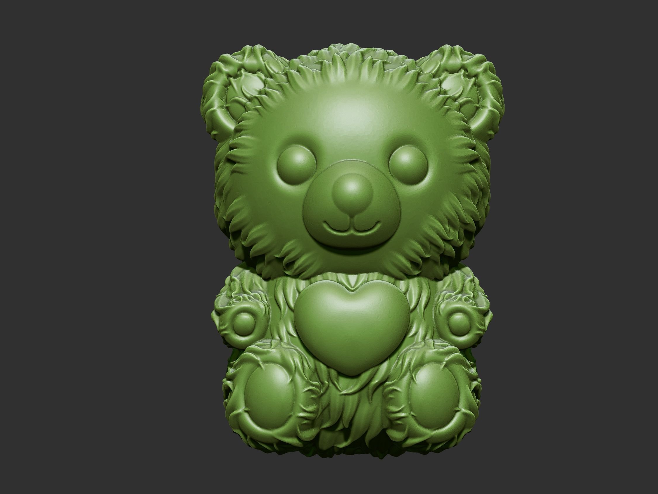 bear cute 3D print model_1