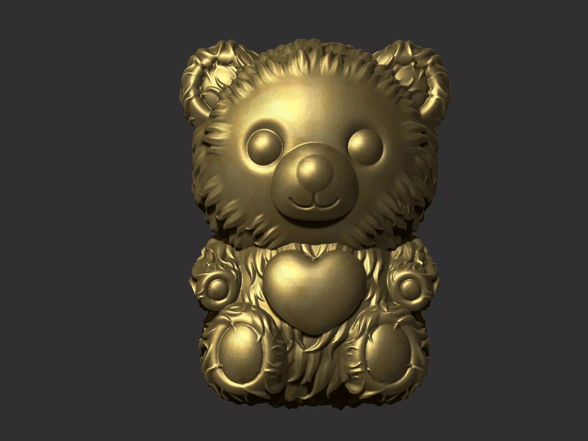 bear cute 3D print model_0