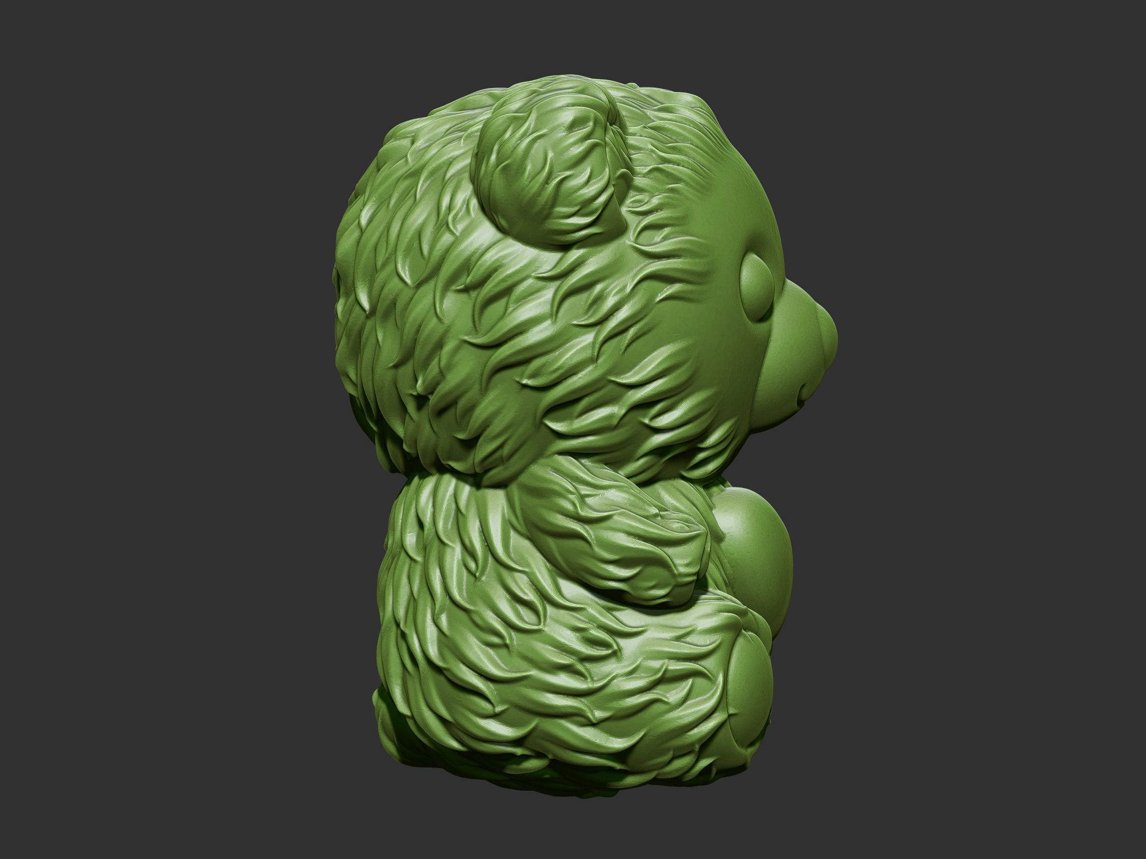 bear cute 3D print model_2