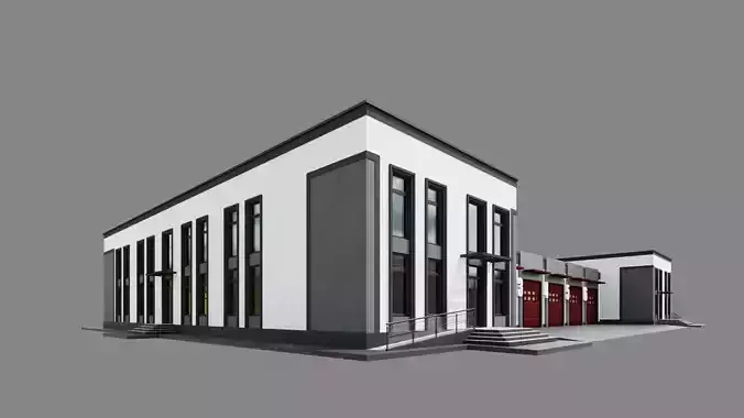 Fire Station  ID051 3D model
