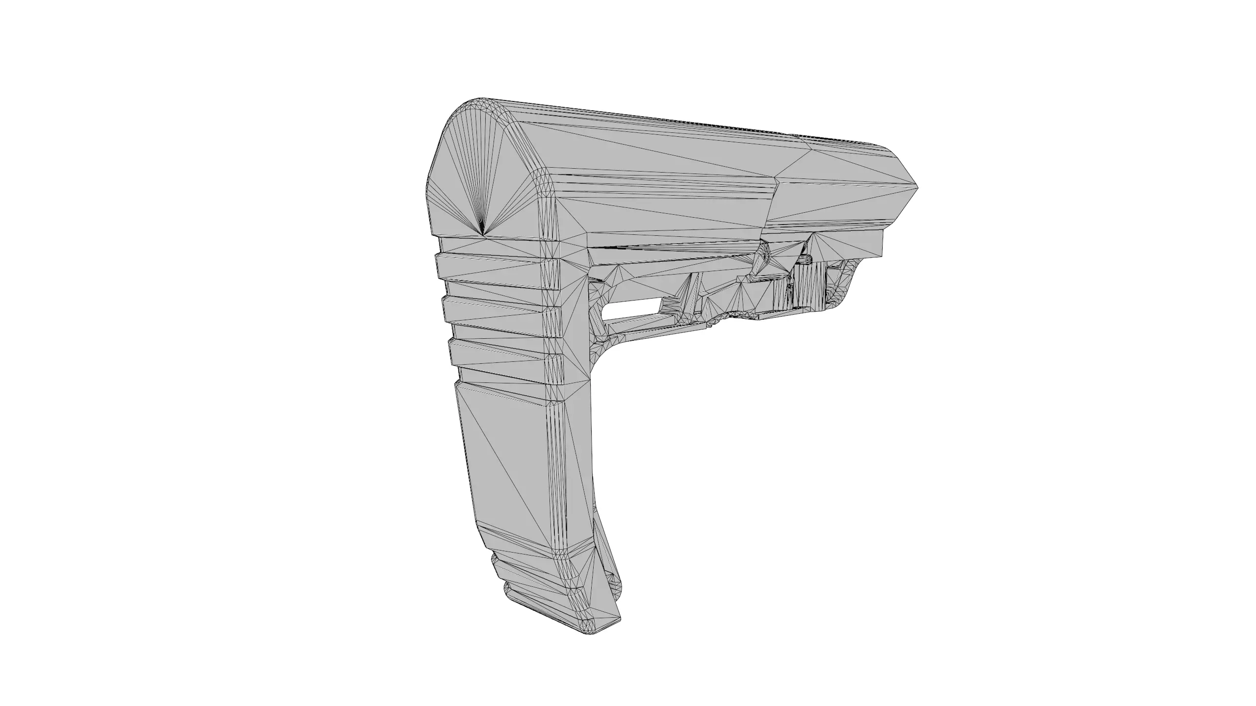 3D model MFT - Battlelink Minimalist Stock VR / AR / low-poly