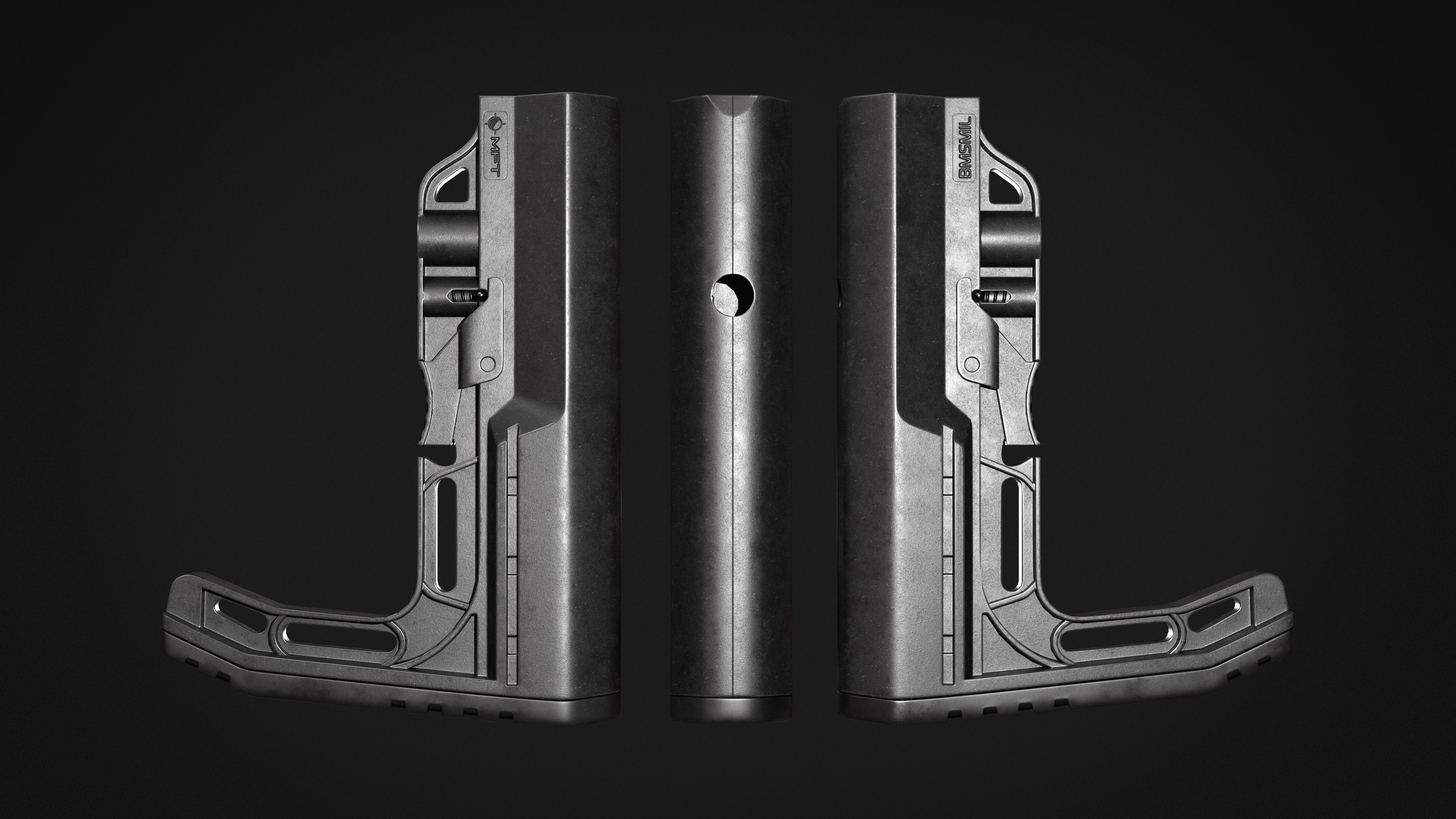MFT - Battlelink Minimalist Stock 3D model_2