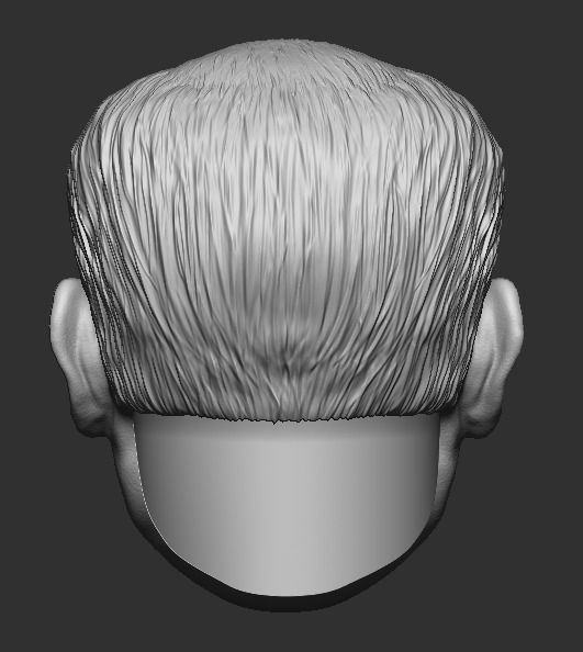 Jackson pollock head 3D print model_8