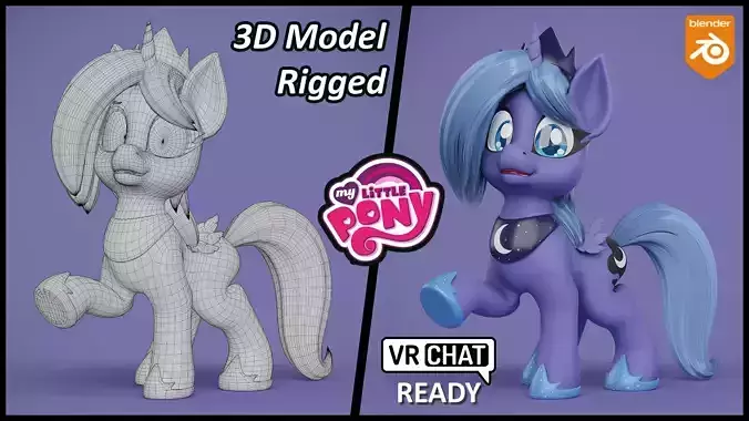 My Little Pony Woona Low-poly 3D model