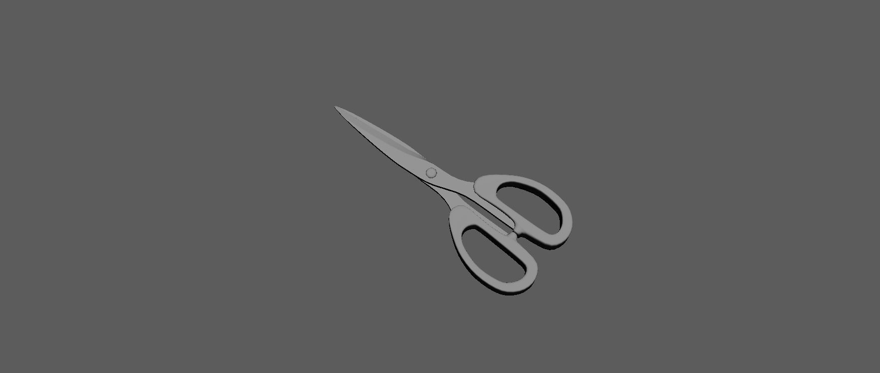 scissor pair of scissors Free low-poly 3D model_3