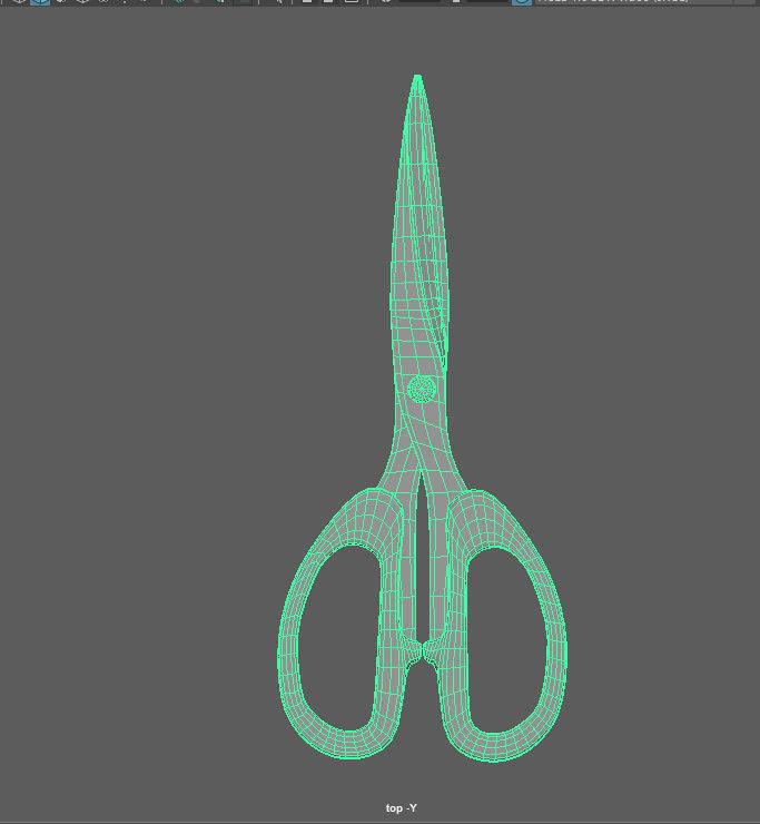 scissor pair of scissors Free low-poly 3D model_2