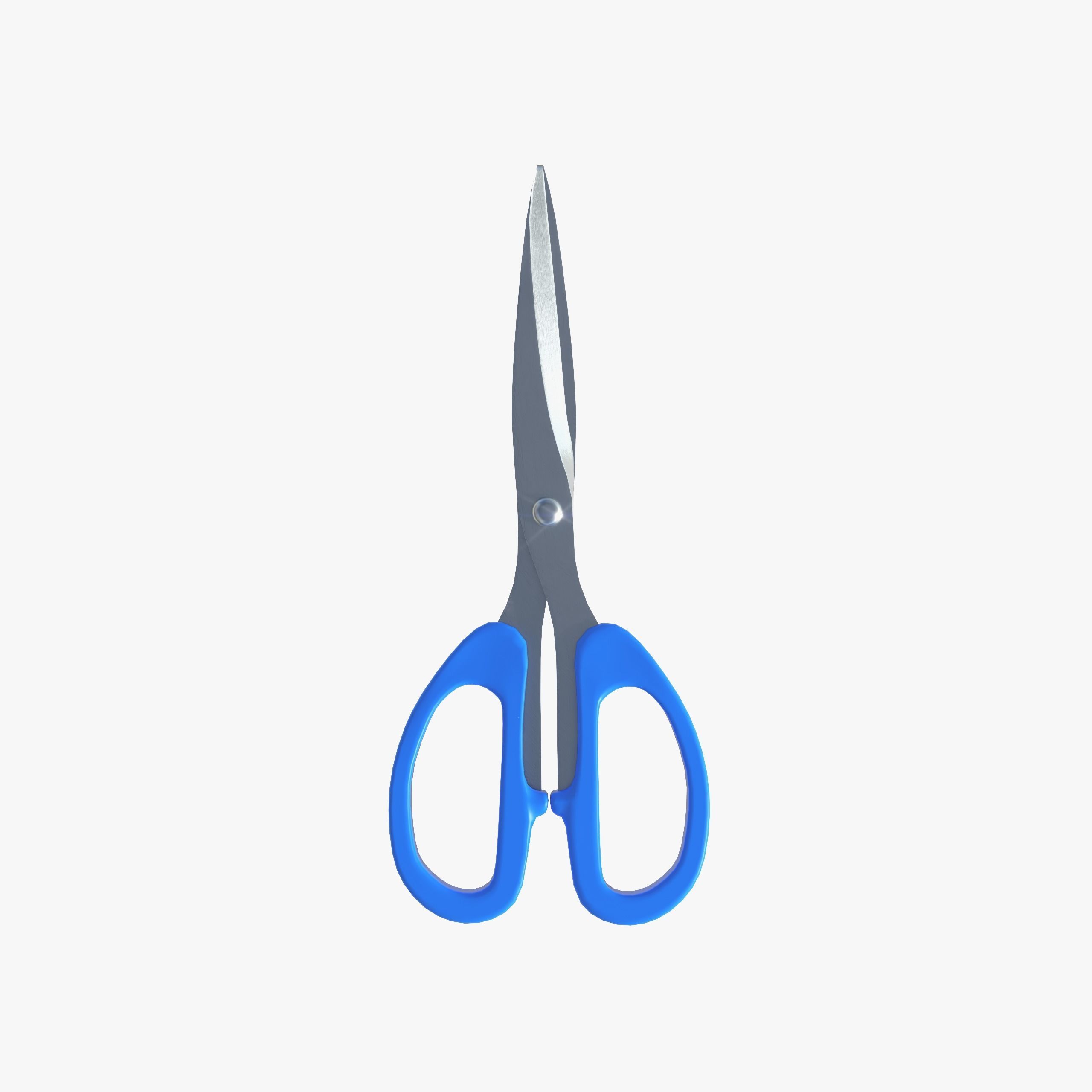 scissor pair of scissors Free low-poly 3D model_1