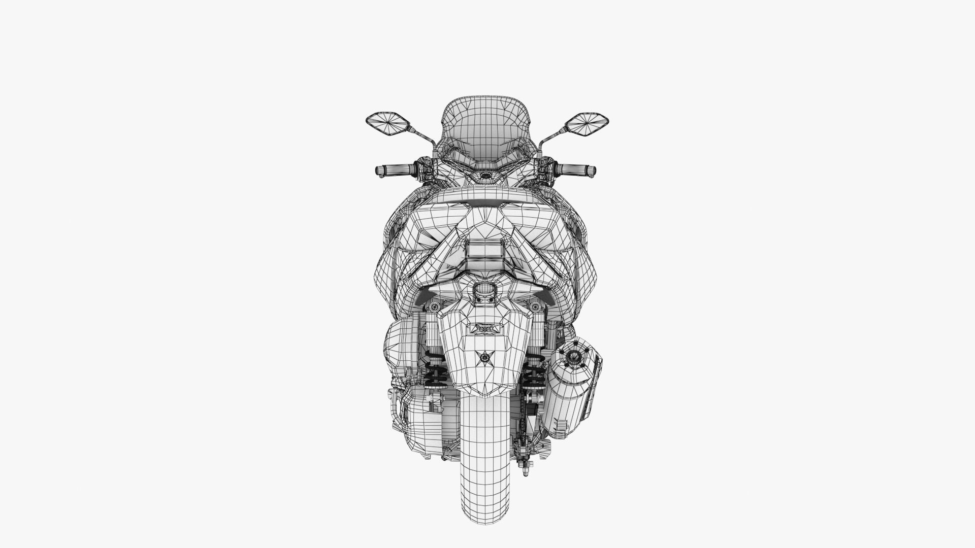 Yamaha Xmax 300  3D model_10