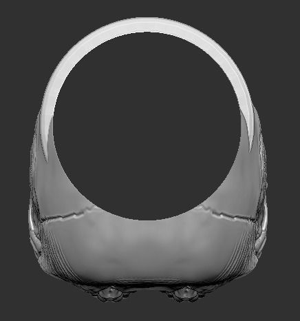 Double Face Skull Ring 3D print model_3