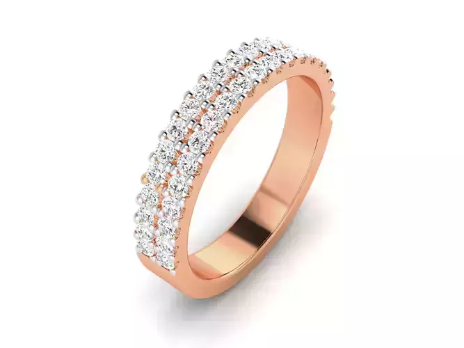 Diamond Band ring 3dm render detail