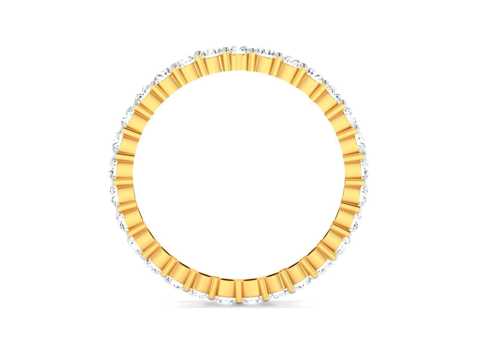 Diamond Band Ring 3dm render detail  3D print model_4