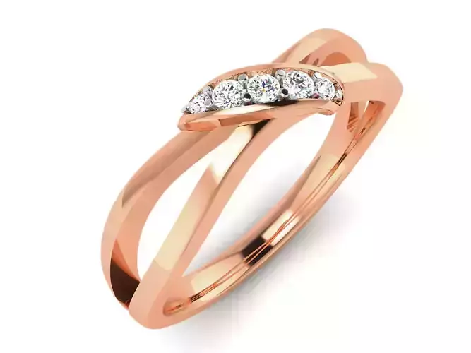 Women Diamond Ring 3dm stl renders detail