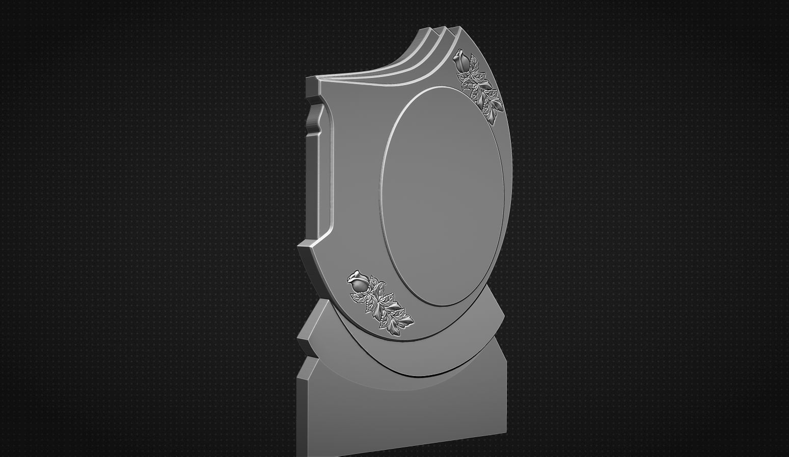 Memorial Tombstone 3D print model_1