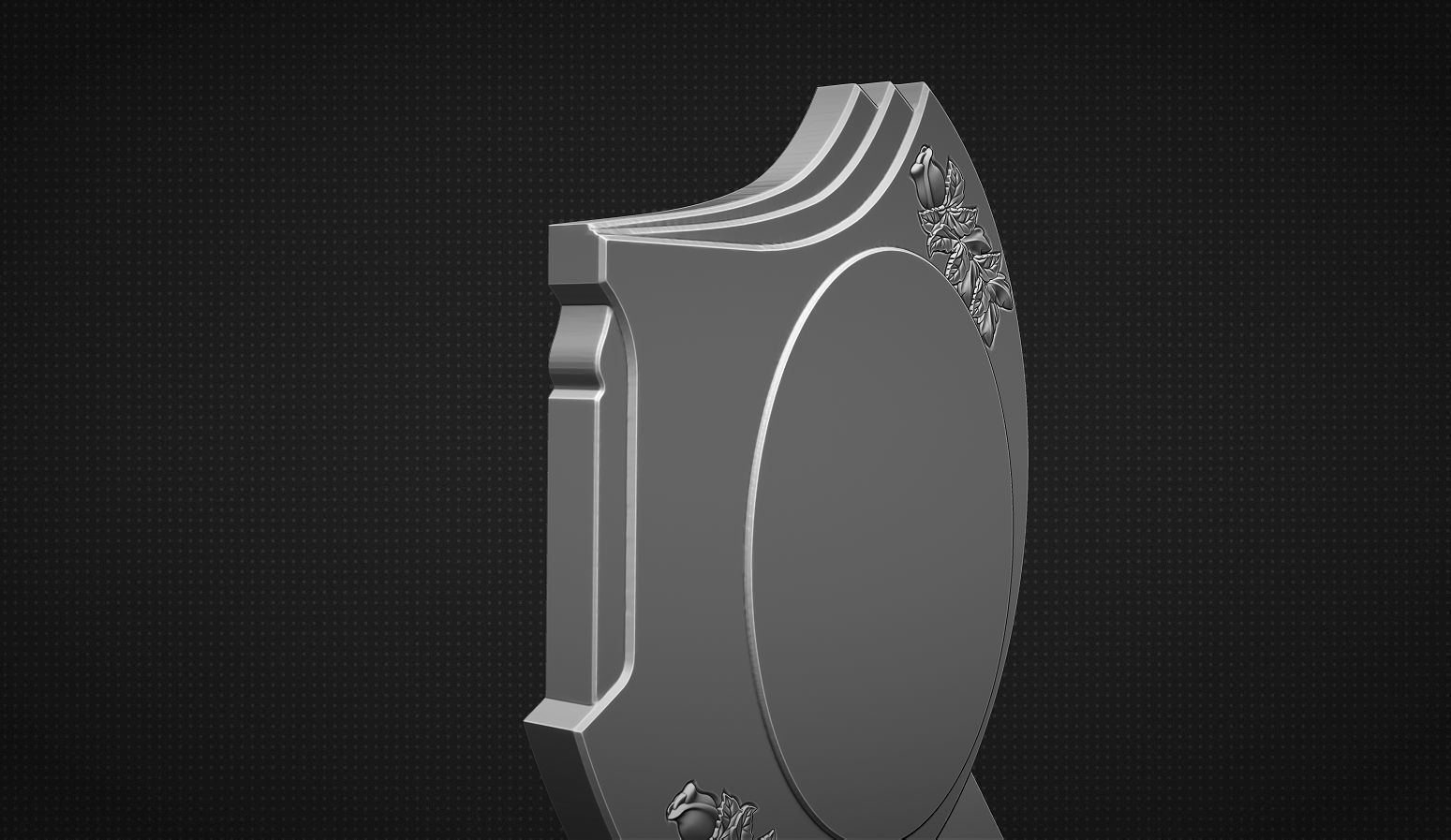 Memorial Tombstone 3D print model_4