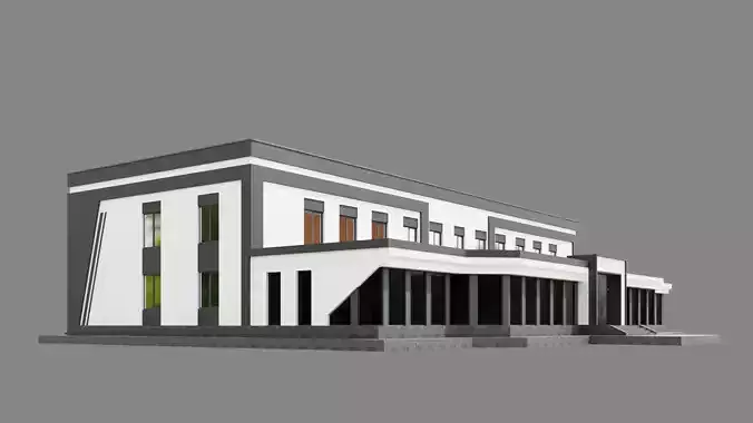 Office Building ID055 3D model