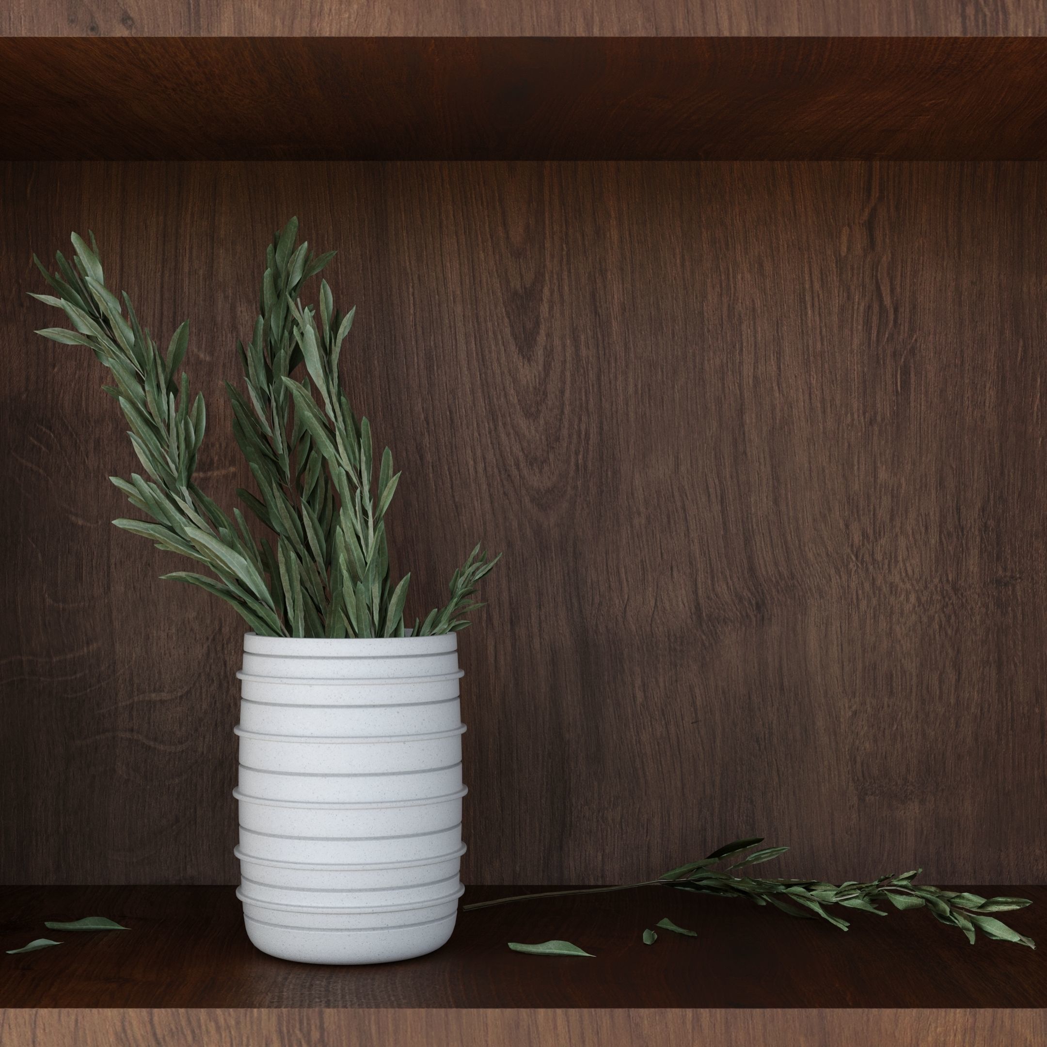 Bookcase and Rack 01 3D model_4