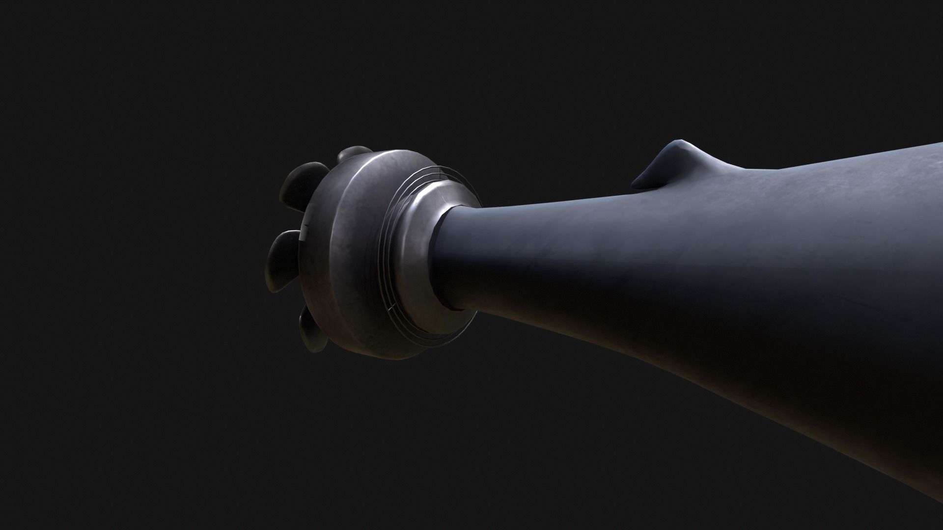 Shark Ship Low-poly 3D model_4