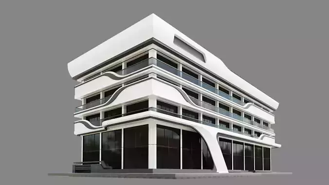 Office Building ID056 3D model