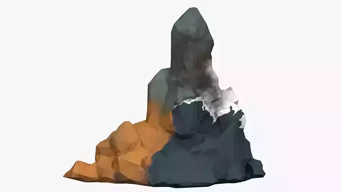 Low Poly Stone 3D model