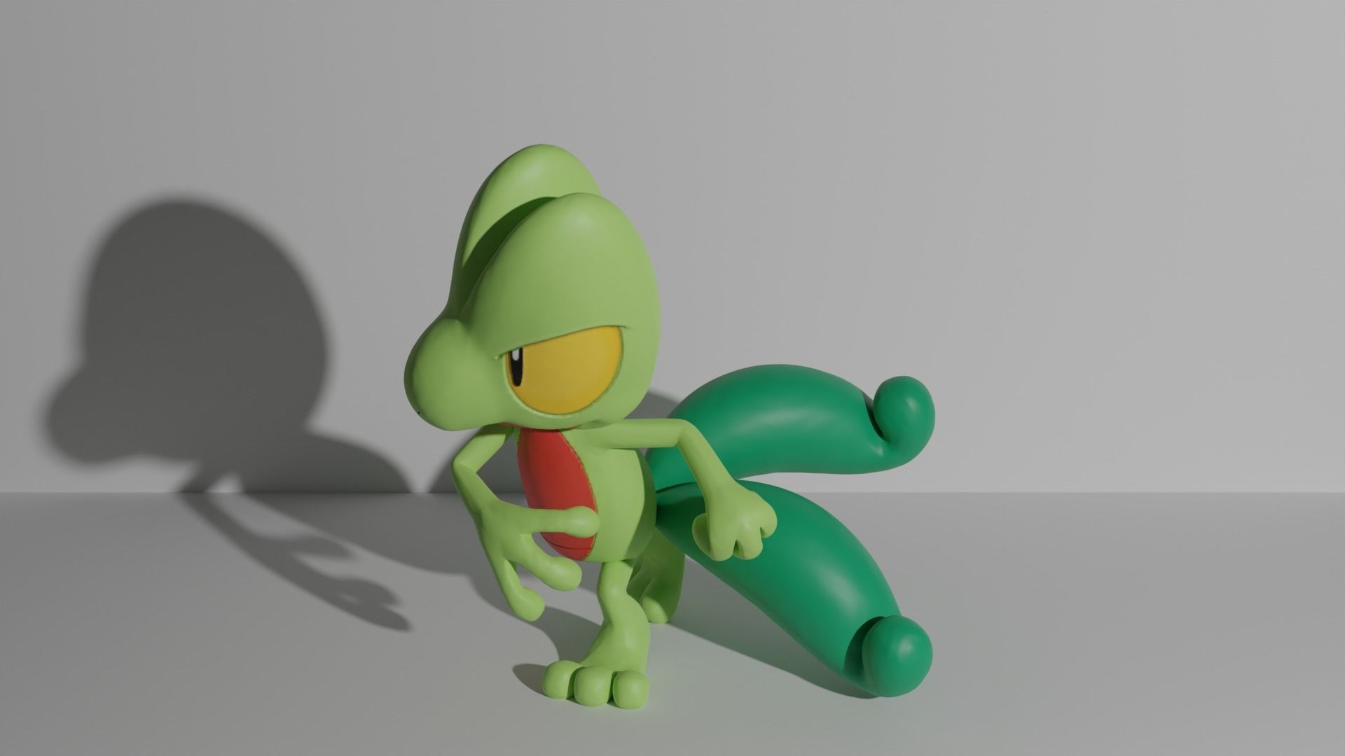 Treecko pokemon 3D print model 3D print model_2