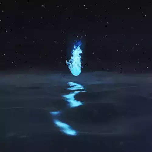 Realistic Blue Flame Effect