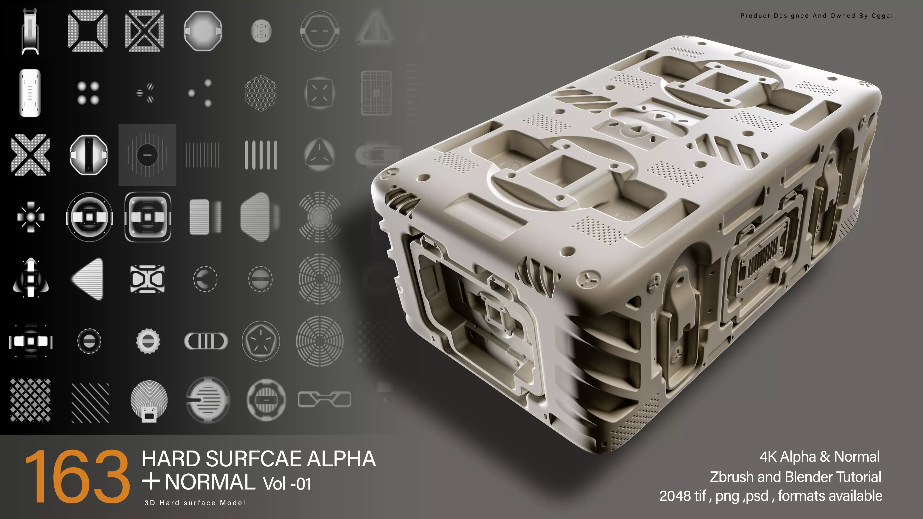 Hard-Surface Alphas Vol 01 Texture