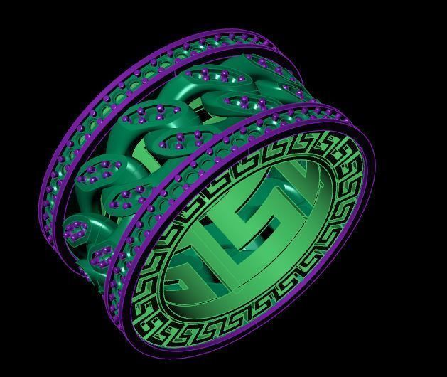 Rings 3D print model_3