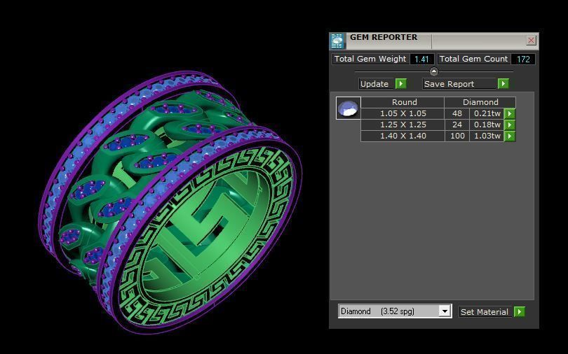 Rings 3D print model_5