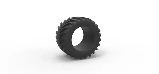 Tractor tire 11 Scale 1 to 25