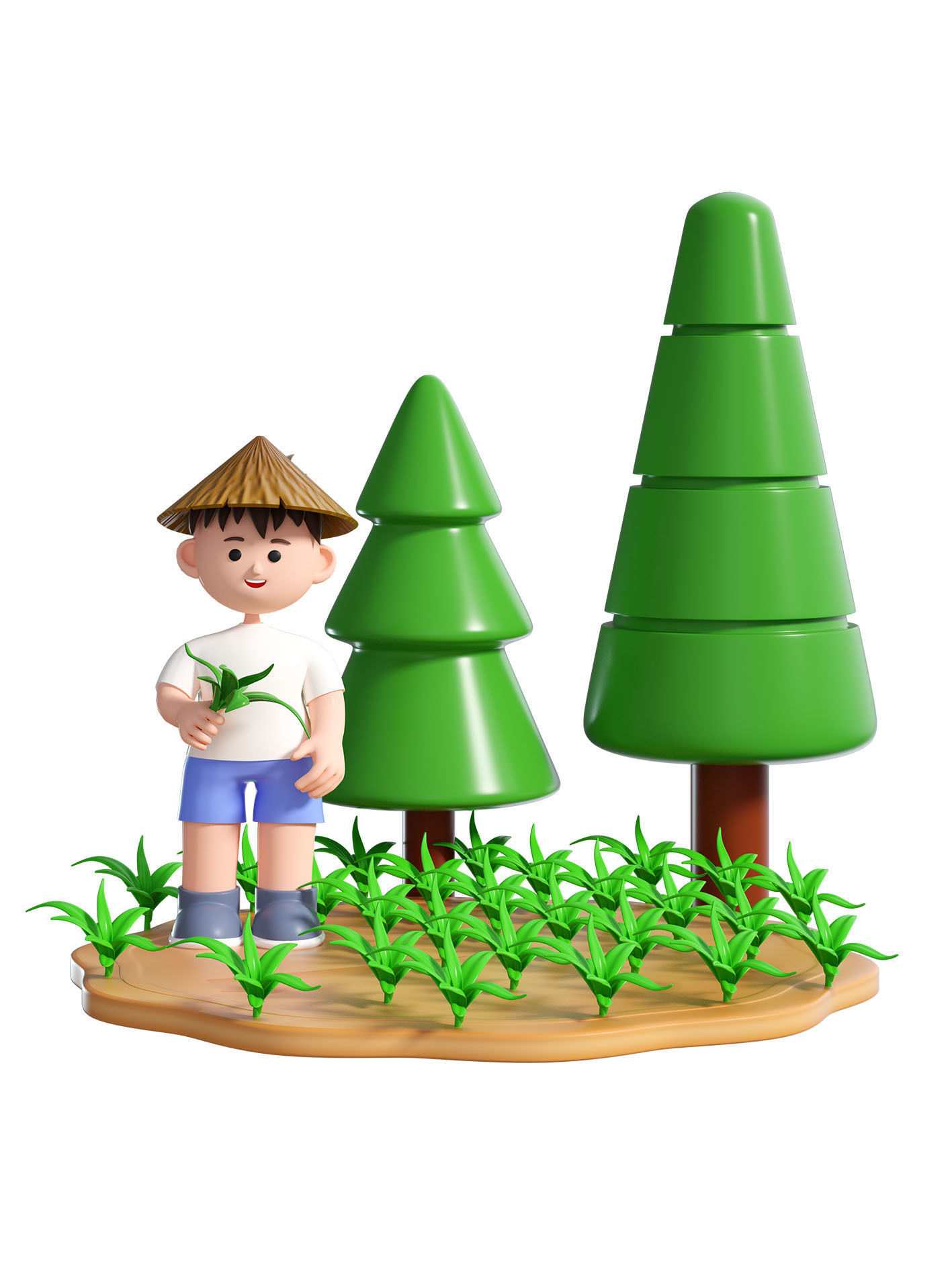 C4D model - cartoon boys and children 3D model_3