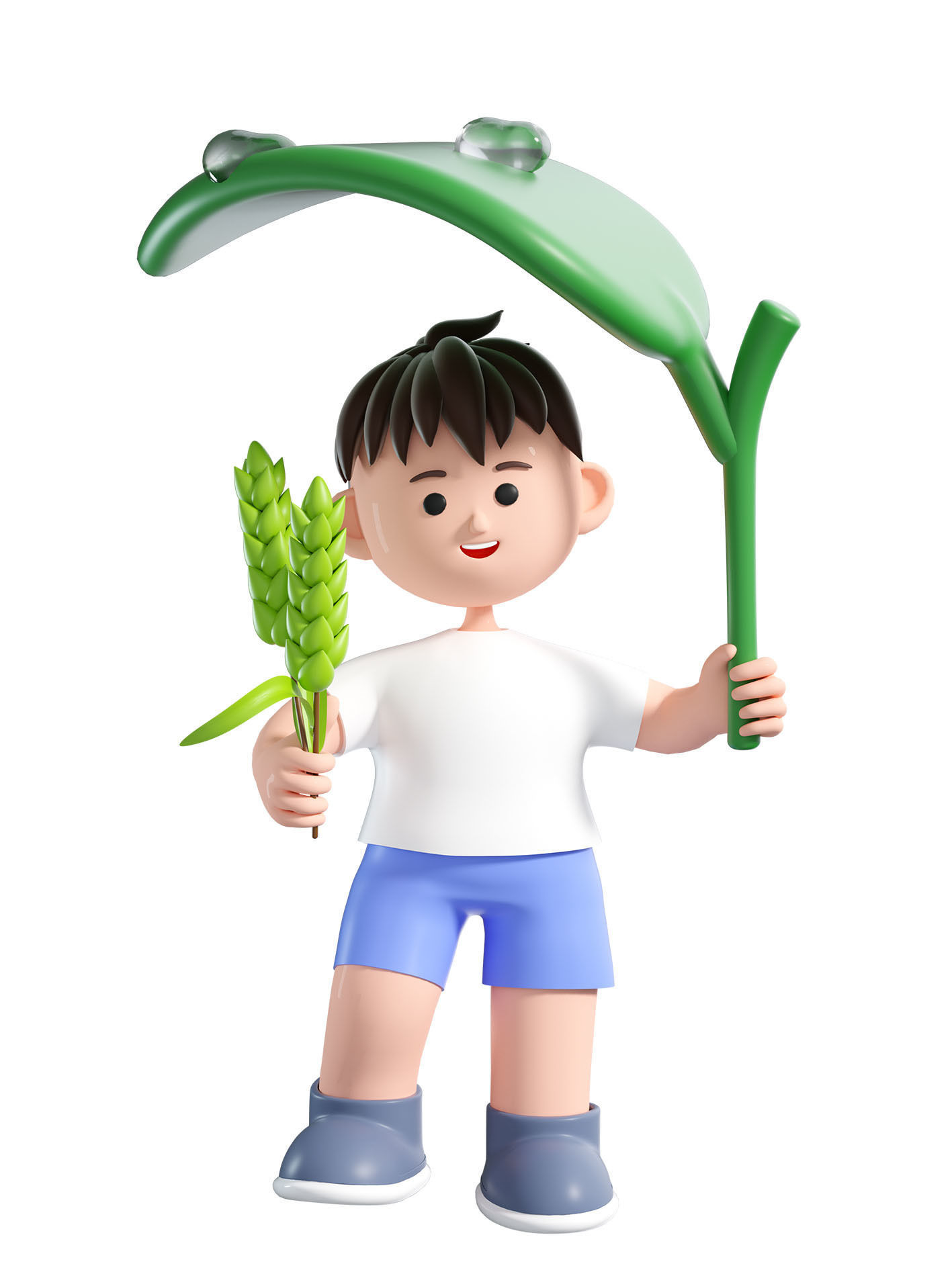 C4D model - cartoon boys and children 3D model_1
