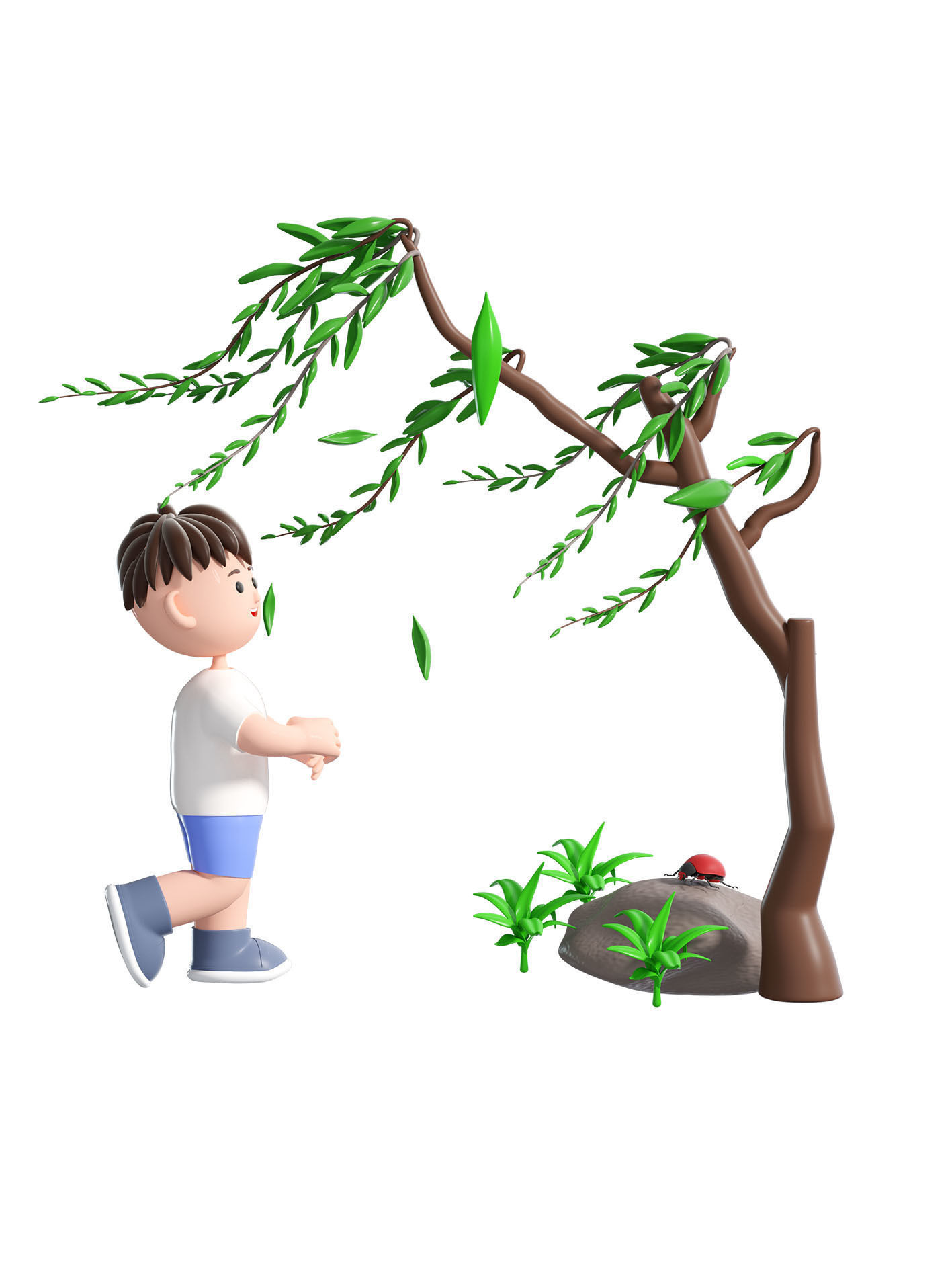 C4D model - cartoon boys and children 3D model_4
