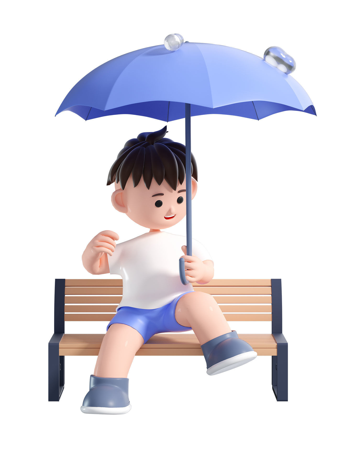 C4D model - cartoon boys and children 3D model_2