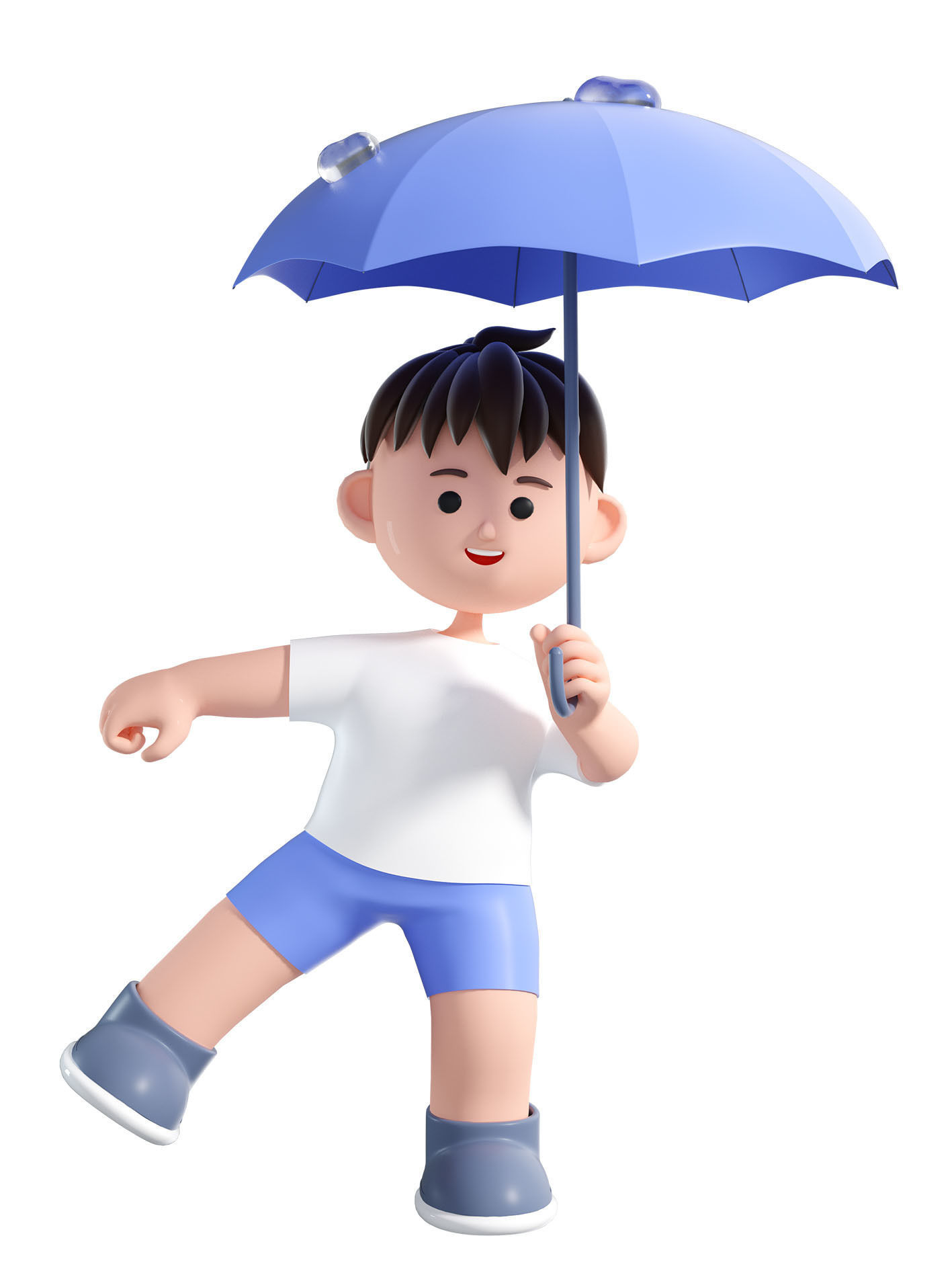 C4D model - cartoon boys and children 3D model_5