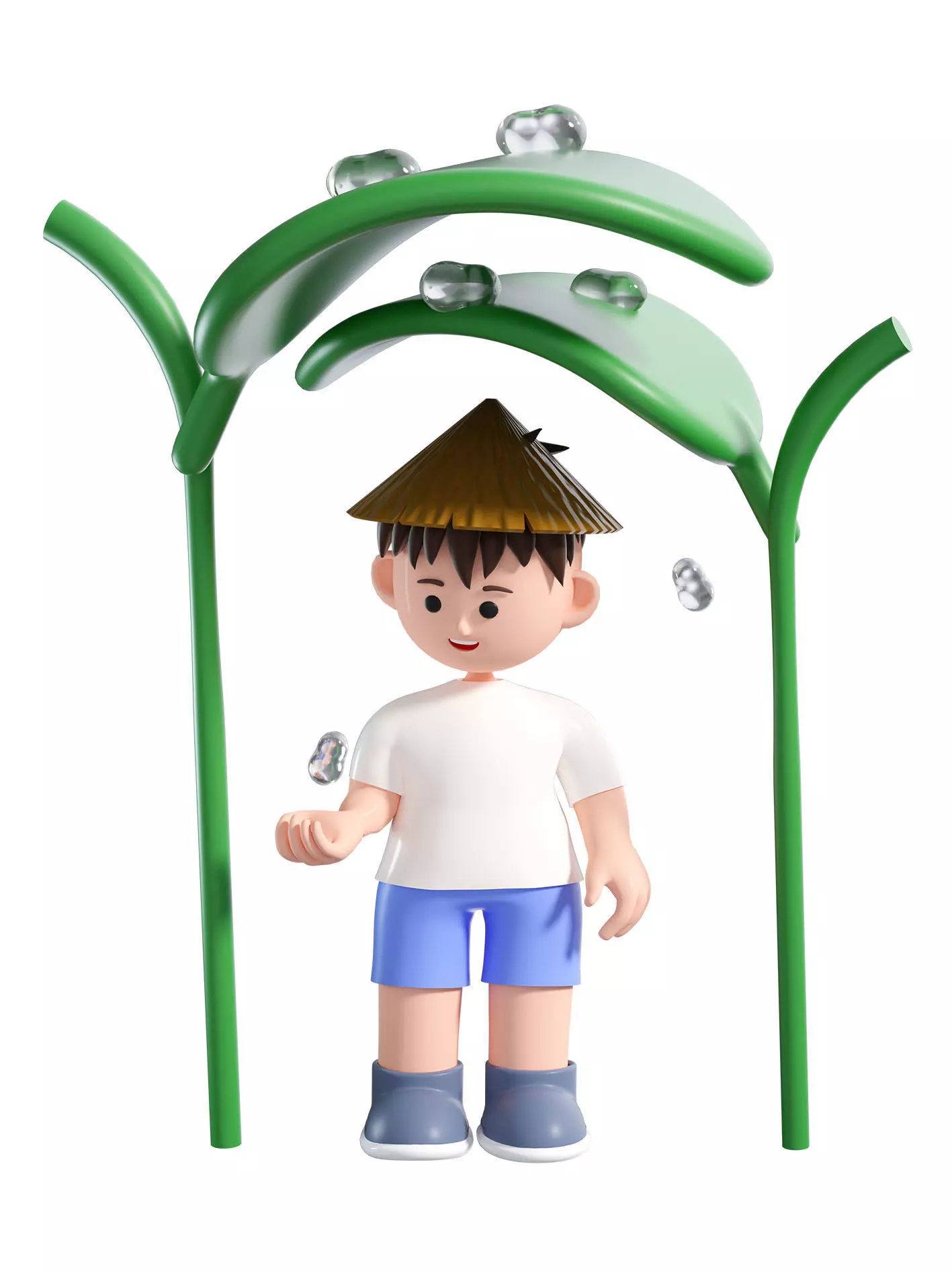 C4D model - cartoon boys and children 3D model_0
