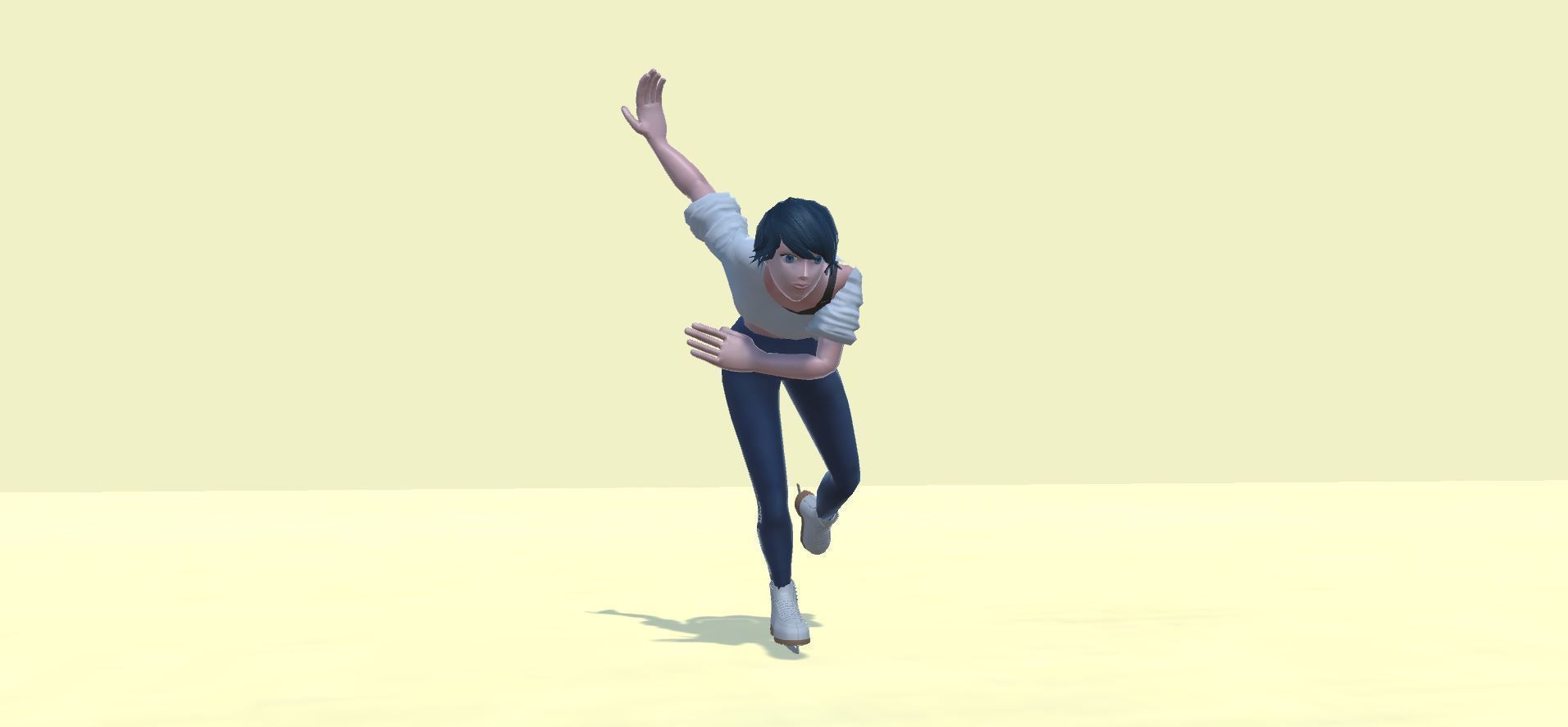 Ice Skater Actions SA 3D model_2