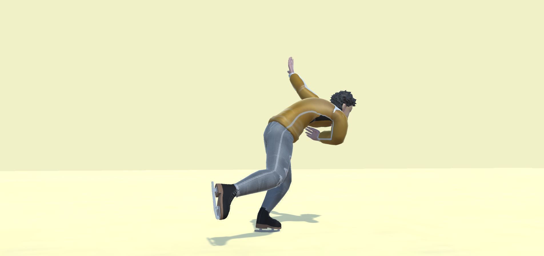Ice Skater Actions SA 3D model_8