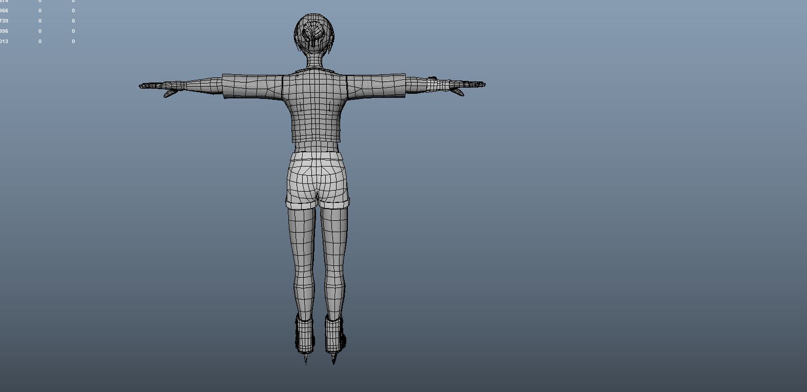 Ice Skater Actions SA 3D model_12